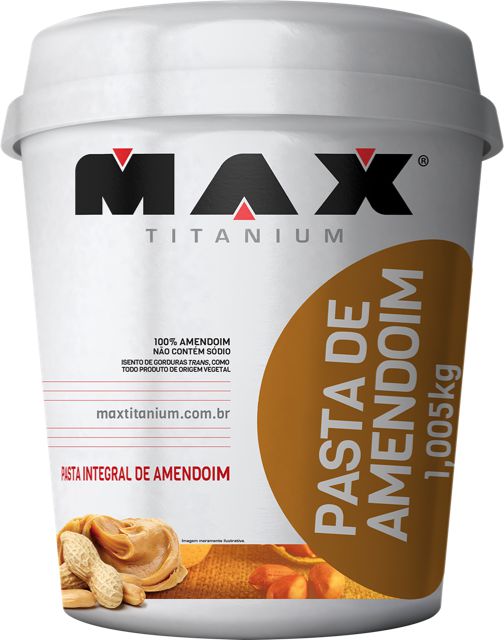 PASTA DE AMENDOIM INTEGRAL 1,05KG - MAX TITANIUM