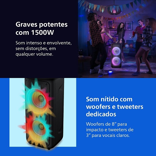 Philips Caixa de Som Bluetooth Party Speaker X4000