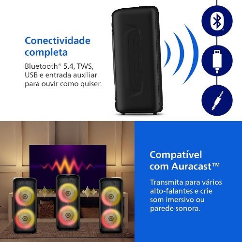 Philips Caixa de Som Bluetooth Party Speaker X4000