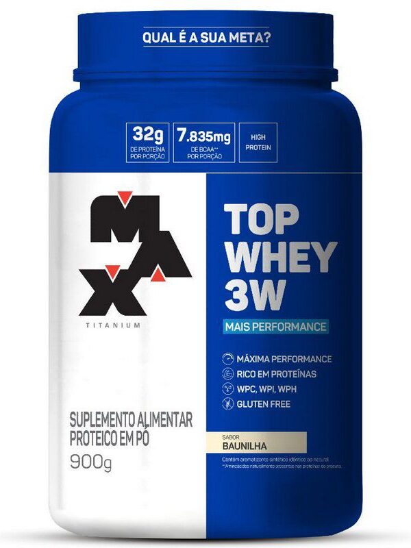 TOP WHEY 3W 900 GRAMAS - MAX TITANIUM