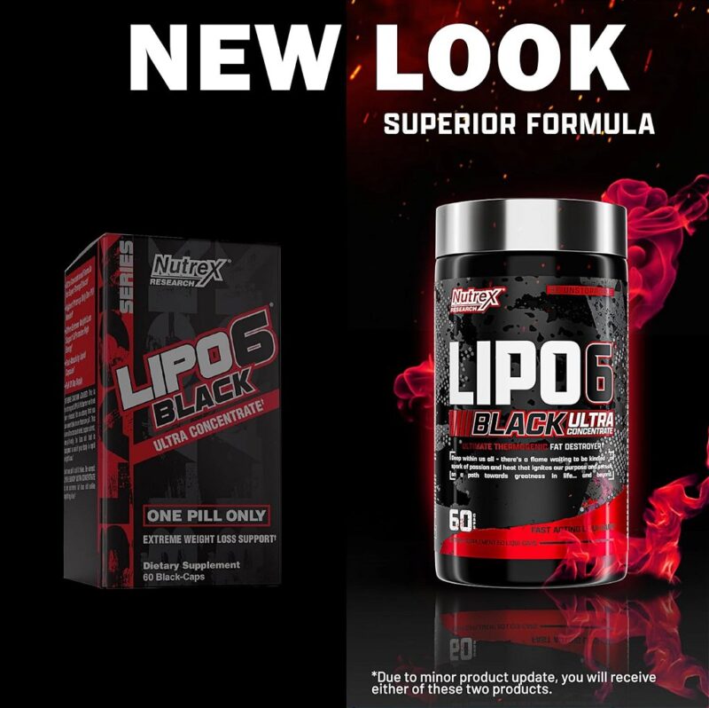 LIPO6| BLACK| UC EMB.NOVA (60 CÁPSULAS) - NUTREX