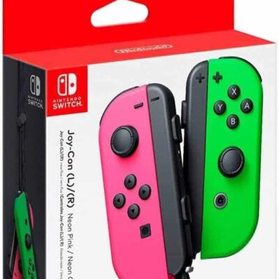 Controle Nintendo Joy con Rosa e Verde