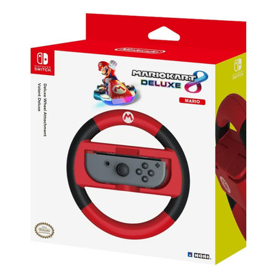 Acessório de volante de corrida com tema Mario para o Switch Joy-Con