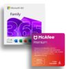 Microsoft Office 365 Family com Mcafee+ Premium Family Assinatura 1 Ano