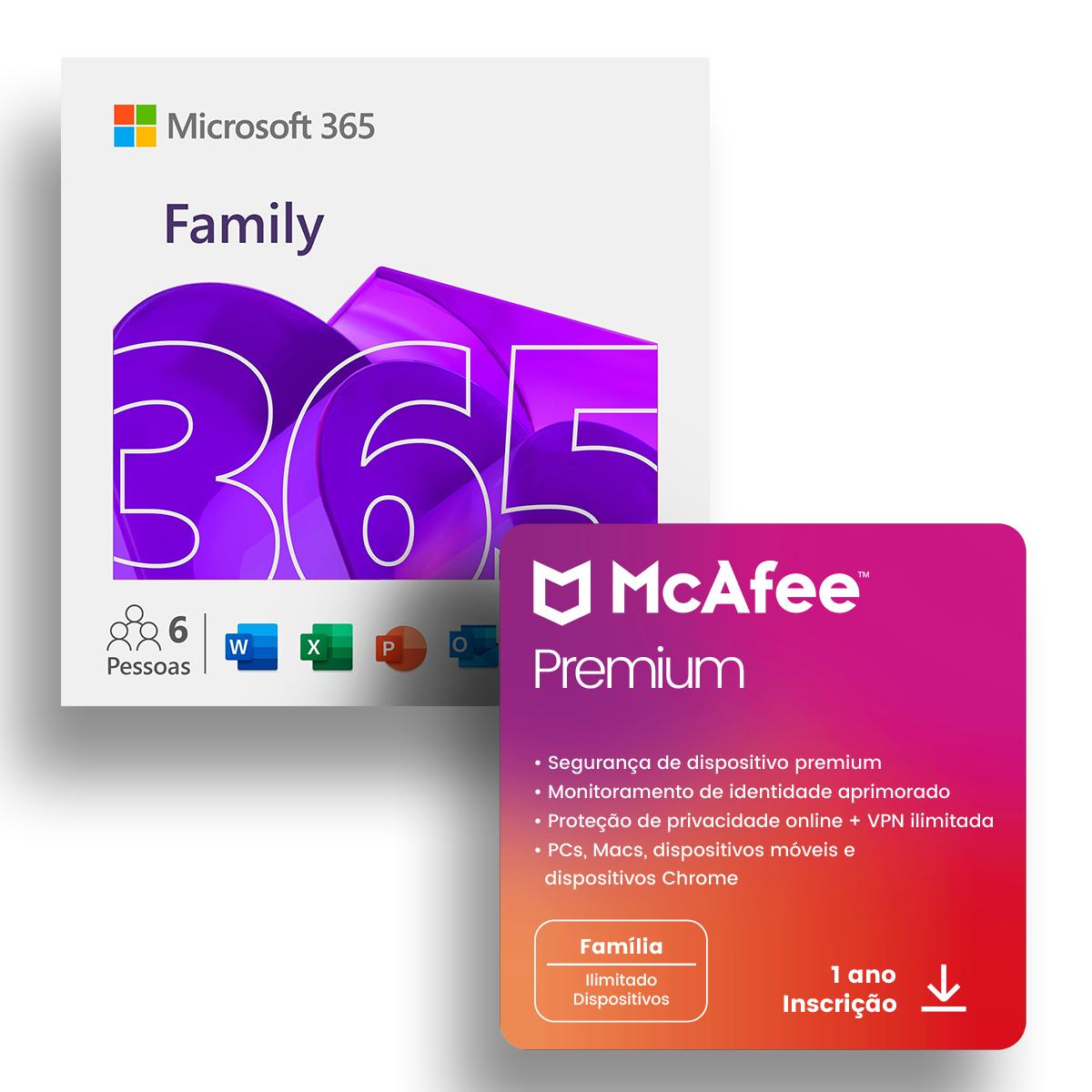 office family + mcafee premium