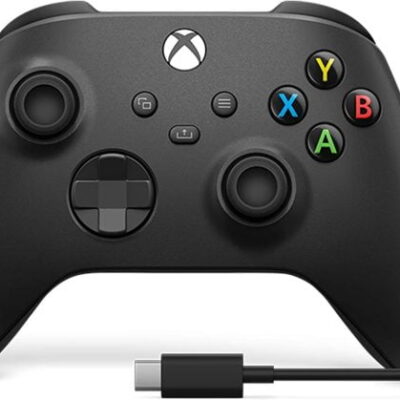 Controle Xbox com Cabo USB Carbon Black