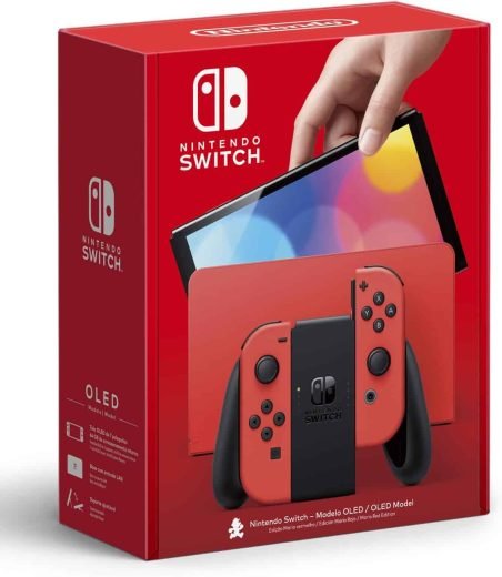 Console Nintendo Switch Oled Red Mario Edição especial