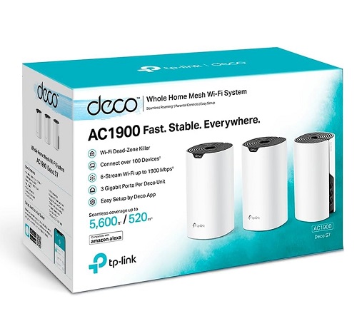 TP-LINK Roteador Wifi Mesh Dual Band AC1900 DECO S7 3 Unidades