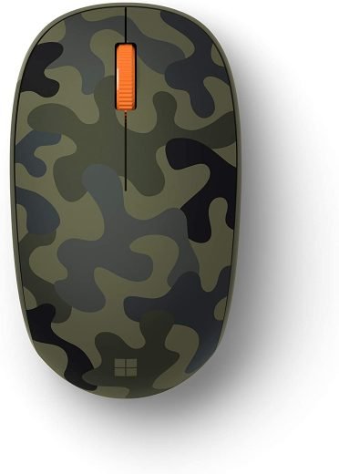 Mouse Microsoft sem Fio Bluetooth Verde Camuflado